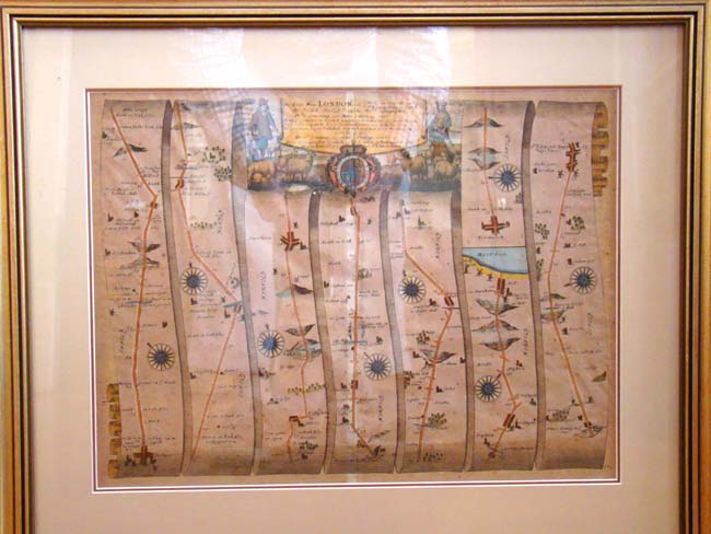 A John Ogilvy (1600-1676) Map of the Road from London to Wells, Norfolk, published in 1675 — image 3